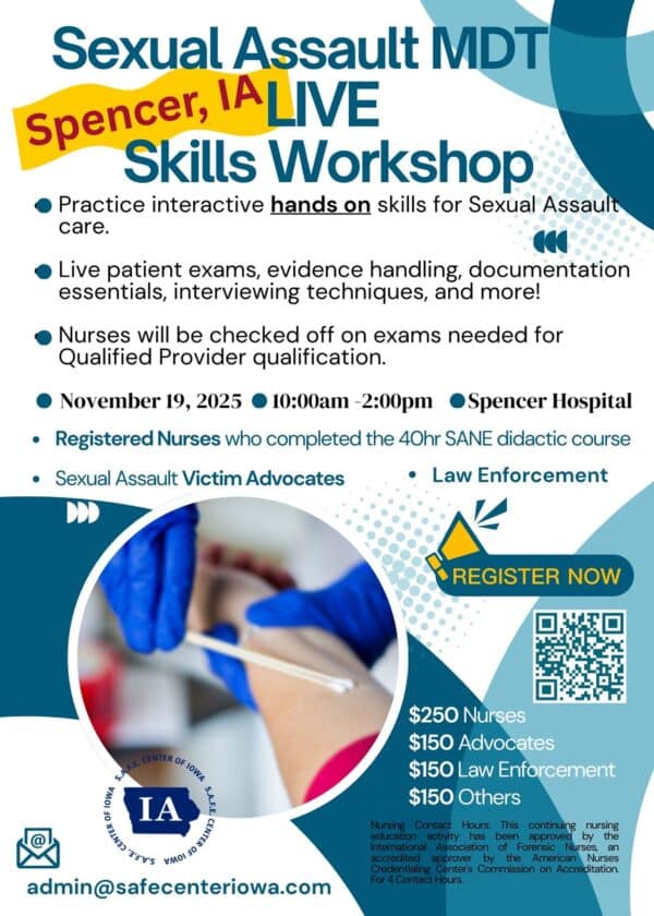 NURSES - Sexual Assault MDT Live Skills Workshop - Spencer - Image 2